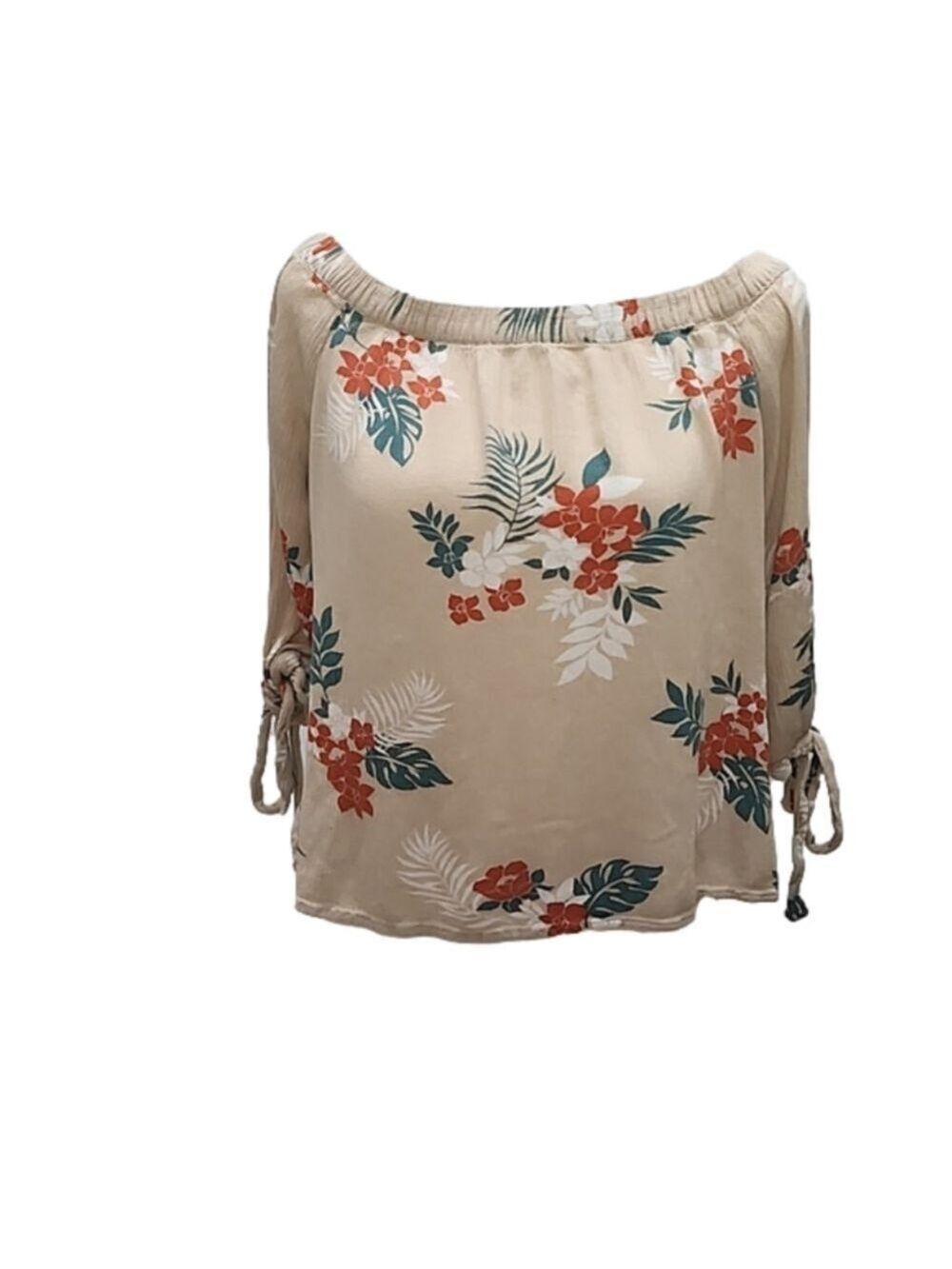 OFF THE SHOULDER FLORAL TOP LADIES LARGE
